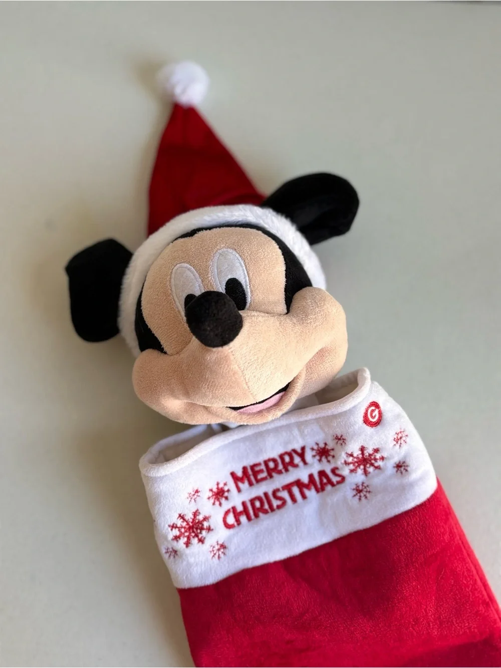 Disney Mickey Mouse Christmas Stocking - Animated - Sings & Ears Move